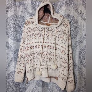 POL Knit Pull Over Hoodie Off-White Color way Size M